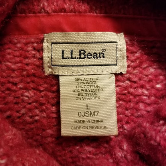 LL BEAN WOMEN"S WOOL BLEND CARDIGAN - Picture 2 of 3